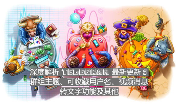 深度解析 Telegram 最新更新：群组主题、可收藏用户名、视频消息转文字功能及其他